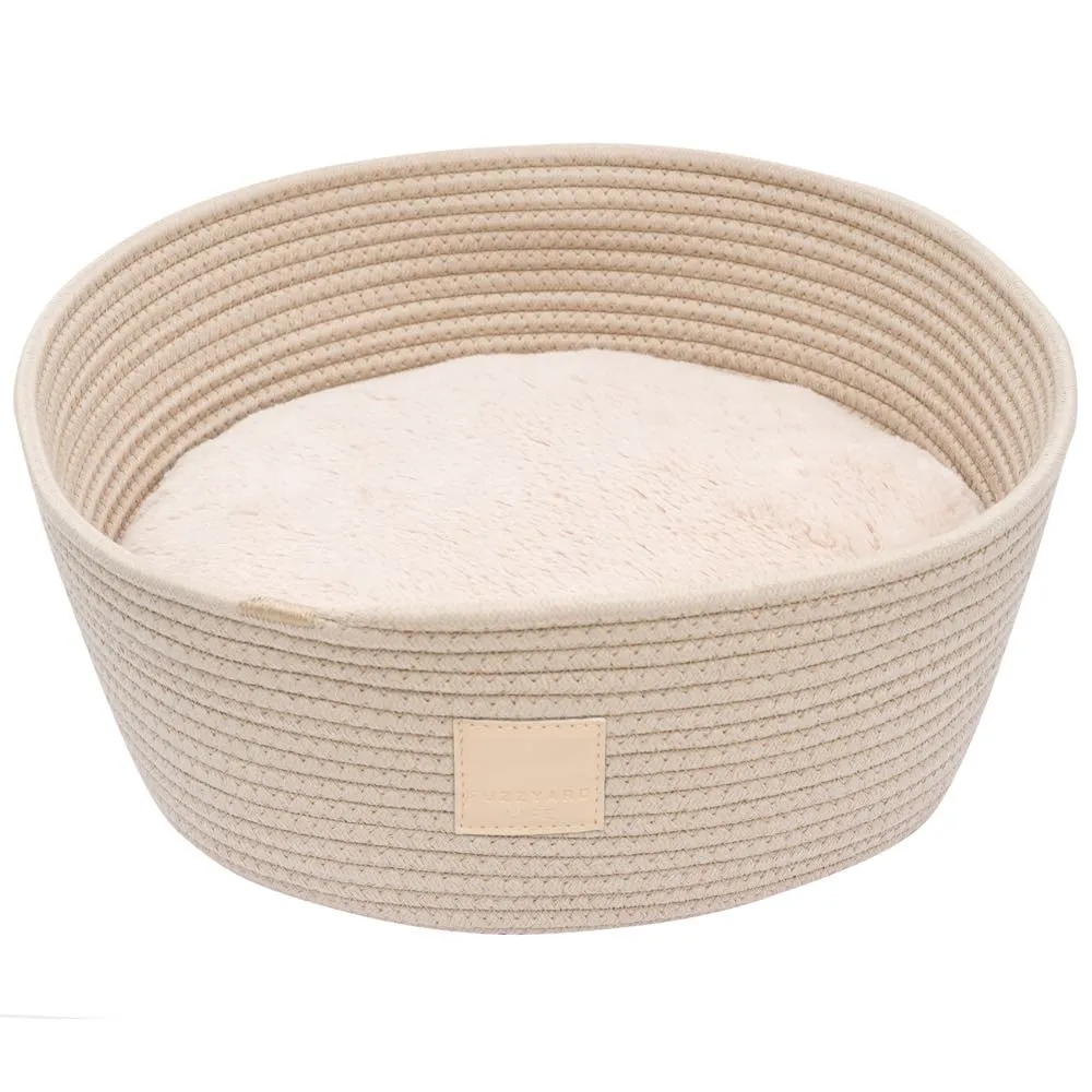 15% OFF: FuzzYard Life Rope Basket Pet Bed (Sandstone)