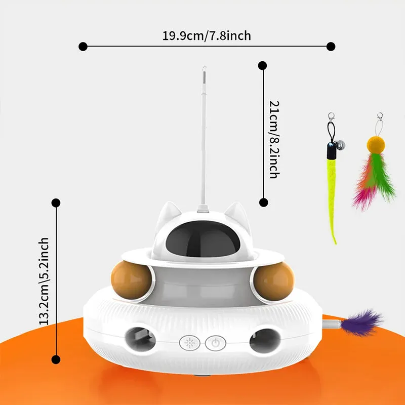 4-in-1 Rechargeable Feather Cat Toy