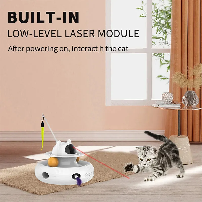 4-in-1 Rechargeable Feather Cat Toy