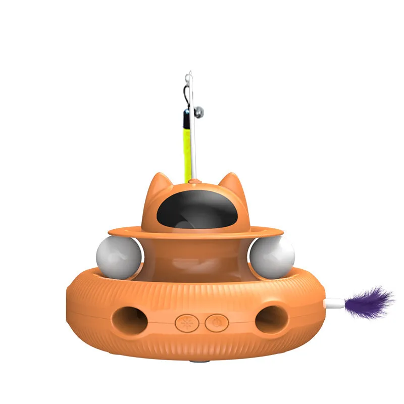 4-in-1 Rechargeable Feather Cat Toy