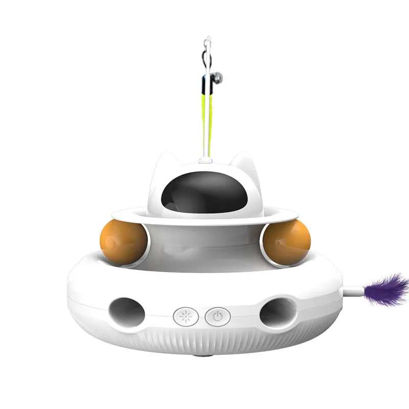 4-in-1 Rechargeable Feather Cat Toy