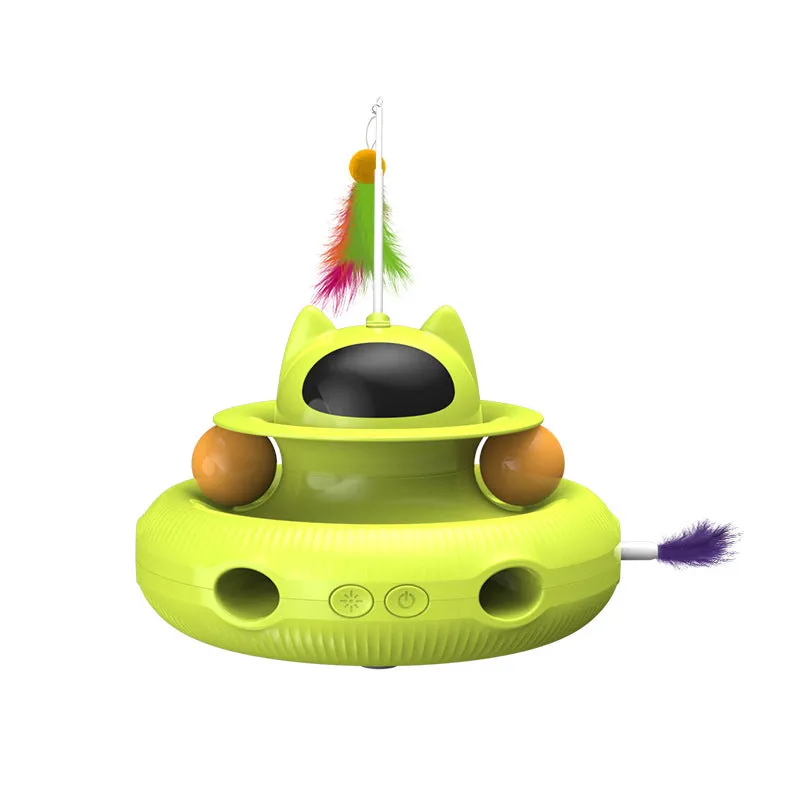 4-in-1 Rechargeable Feather Cat Toy