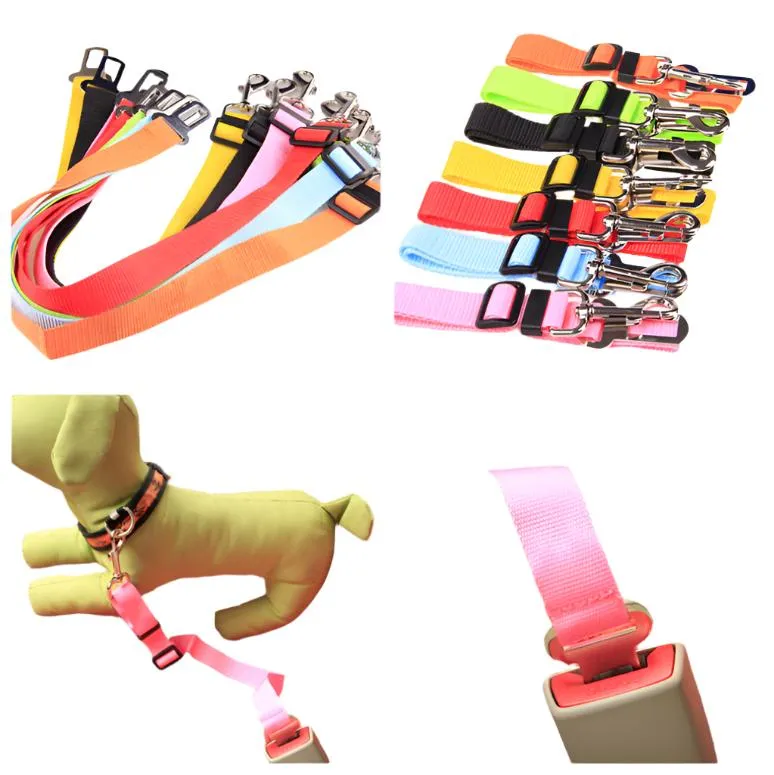 Adjustable Dog Car Seat Belt Restraint for Safety and Comfort on the Road