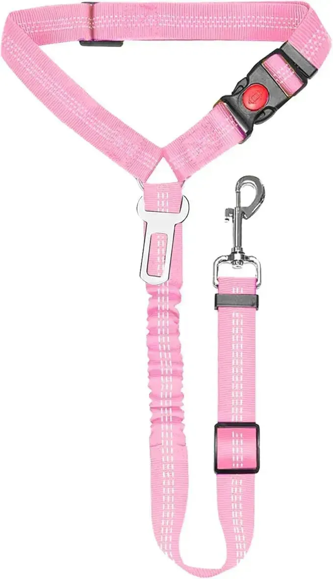 Adjustable Pet Car Seat Belt Towing Rope