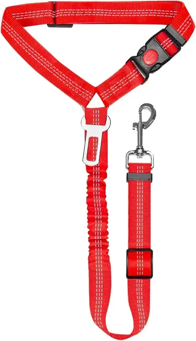 Adjustable Pet Car Seat Belt Towing Rope