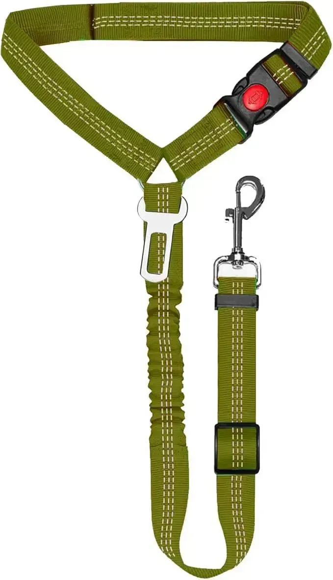 Adjustable Pet Car Seat Belt Towing Rope