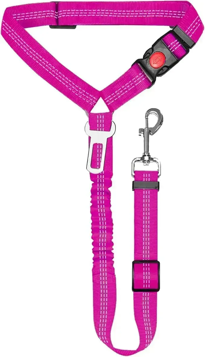 Adjustable Pet Car Seat Belt Towing Rope