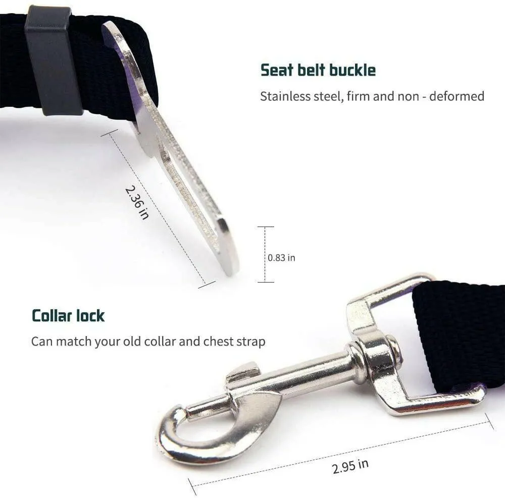 Adjustable Pet Seatbelt for Car Safety