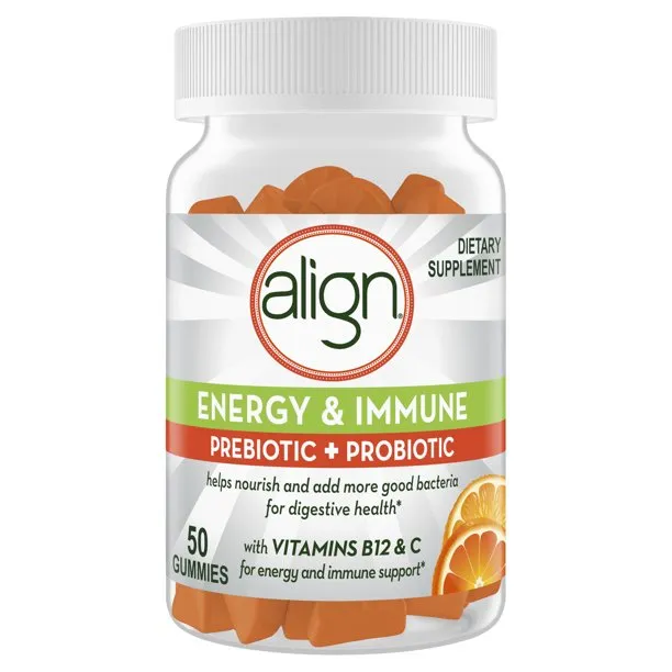 Align Energy & Immune Prebiotic & Probiotic Gummies 50 Count