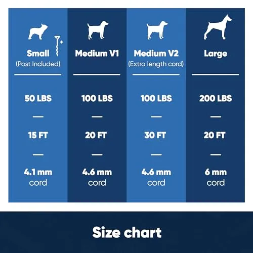 American Kennel Club AKC Heavy Duty Steel Tie-Out Cable for Dogs
