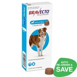 Bravecto Chewable Large Dog 20-40kg