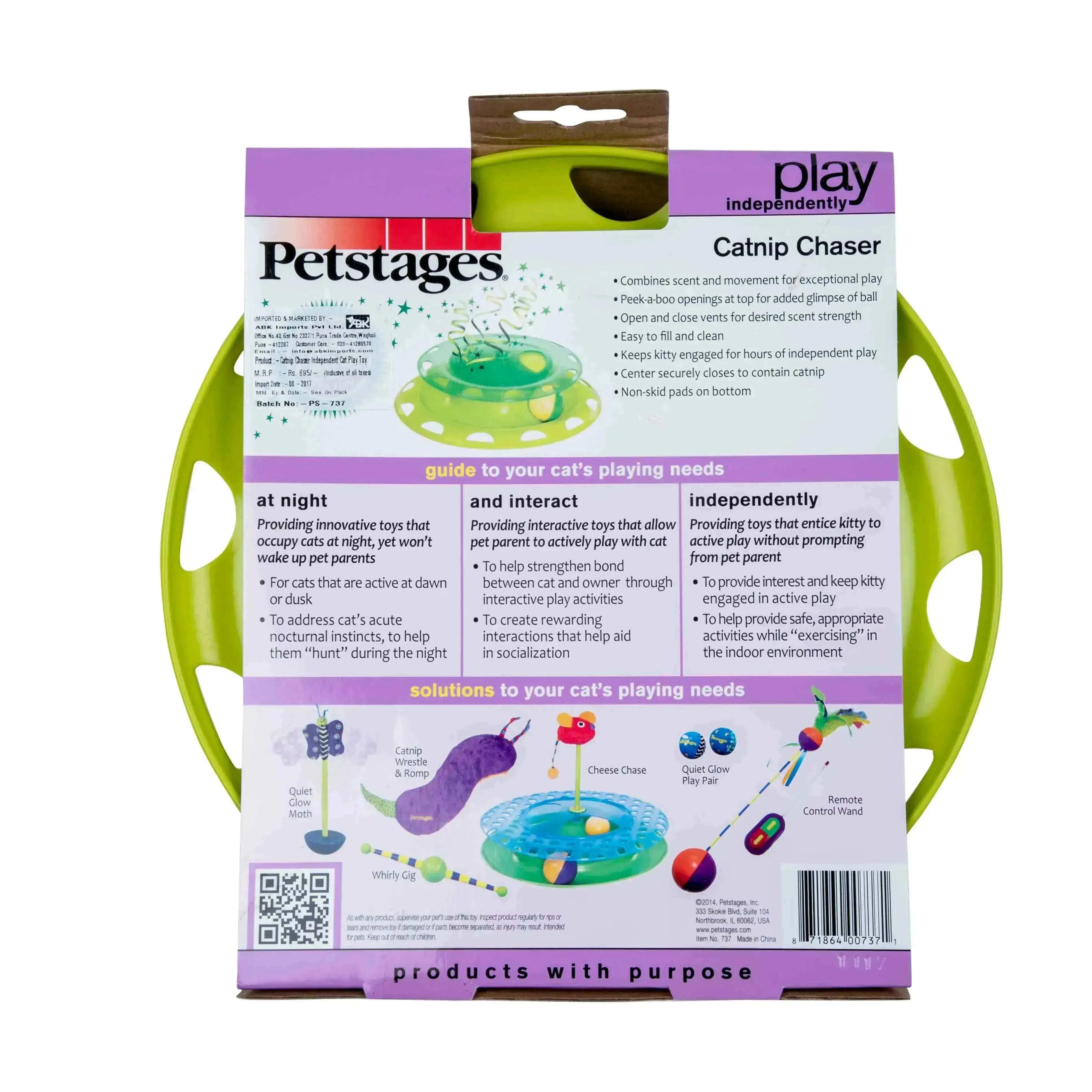 Catnip Chaser, Independent Cat Play Toy