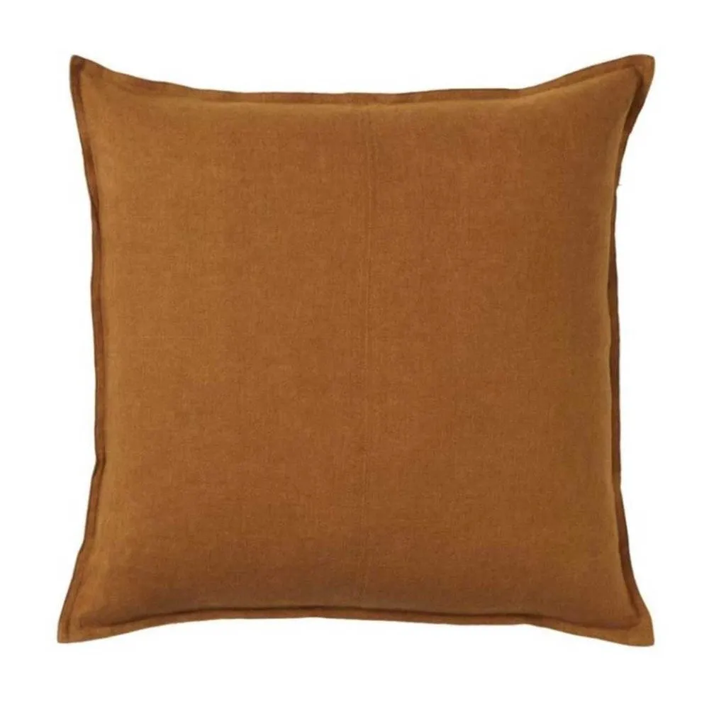Como Linen Cushion Cover 50cm in spice