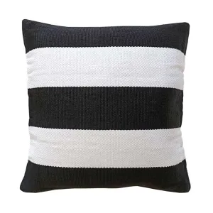 Deck Stripe Outdoor Cushion Cover 50cm in black, white
