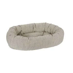 Donut Bed Augusta Ticking Pet Bed