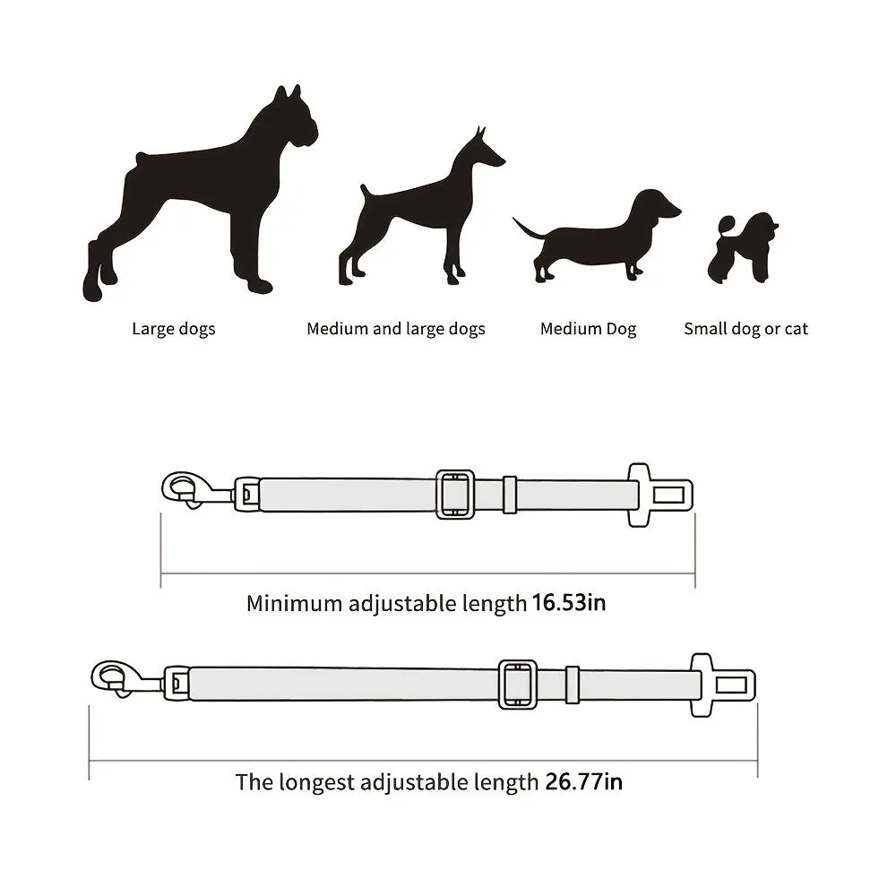 Enhance Car Safety Adjustable Cats Seat Belt for 1pc