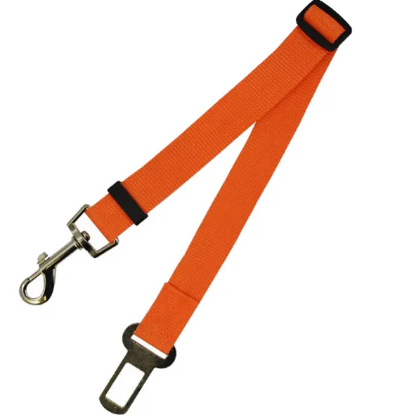 Fixed Strap Polyester Strap Dog Leash with Seatbelt Fastener Clip