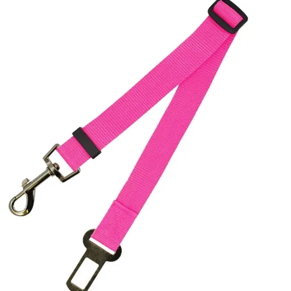 Fixed Strap Polyester Strap Dog Leash with Seatbelt Fastener Clip