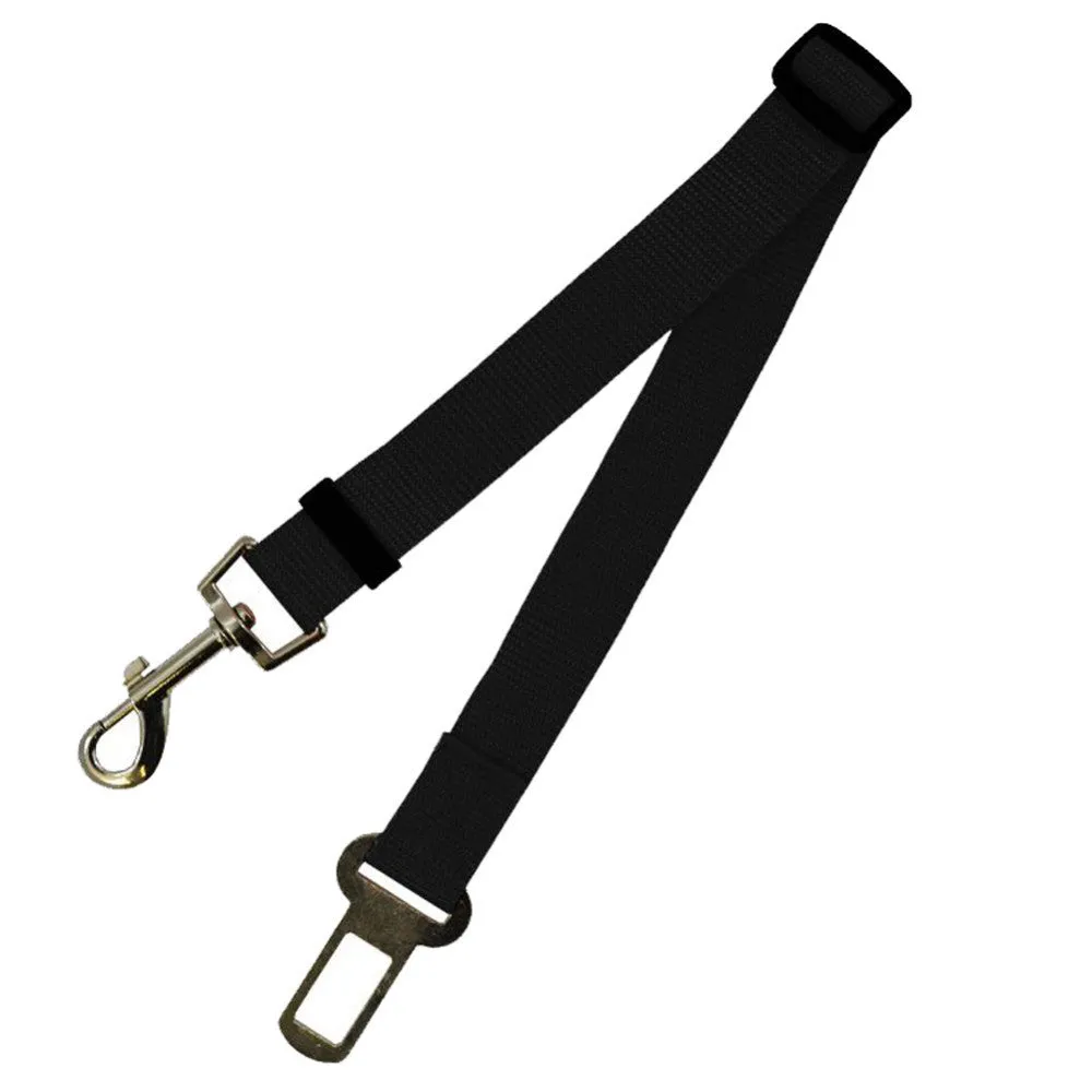 Fixed Strap Polyester Strap Dog Leash with Seatbelt Fastener Clip