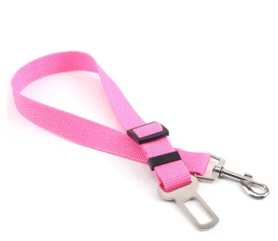 Fixed Strap Polyester Strap Dog Leash with Seatbelt Fastener Clip