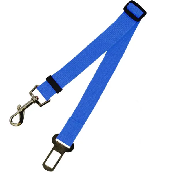 Fixed Strap Polyester Strap Dog Leash with Seatbelt Fastener Clip