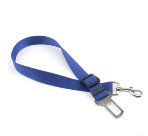 Fixed Strap Polyester Strap Dog Leash with Seatbelt Fastener Clip