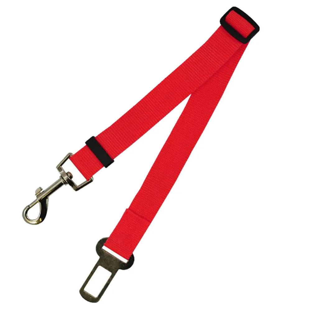 Fixed Strap Polyester Strap Dog Leash with Seatbelt Fastener Clip