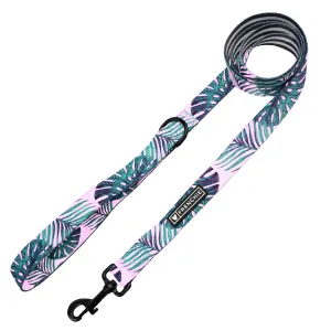 Frenchie Comfort Leash - Beverly Palms- Pink