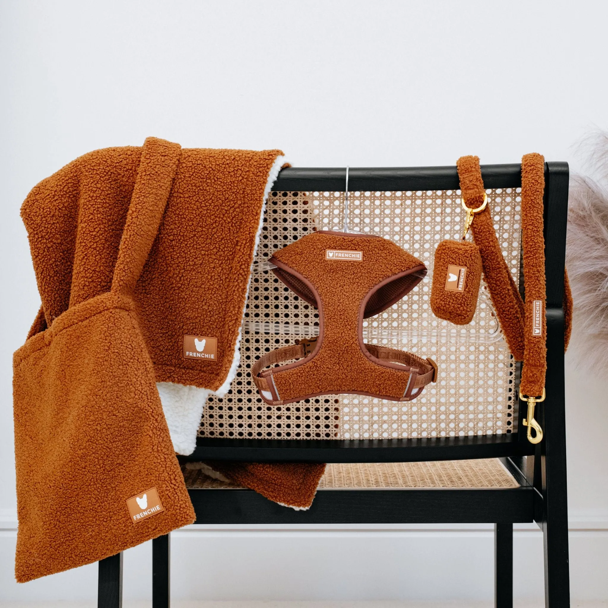 Frenchie Comfort Leash - Teddy Brown