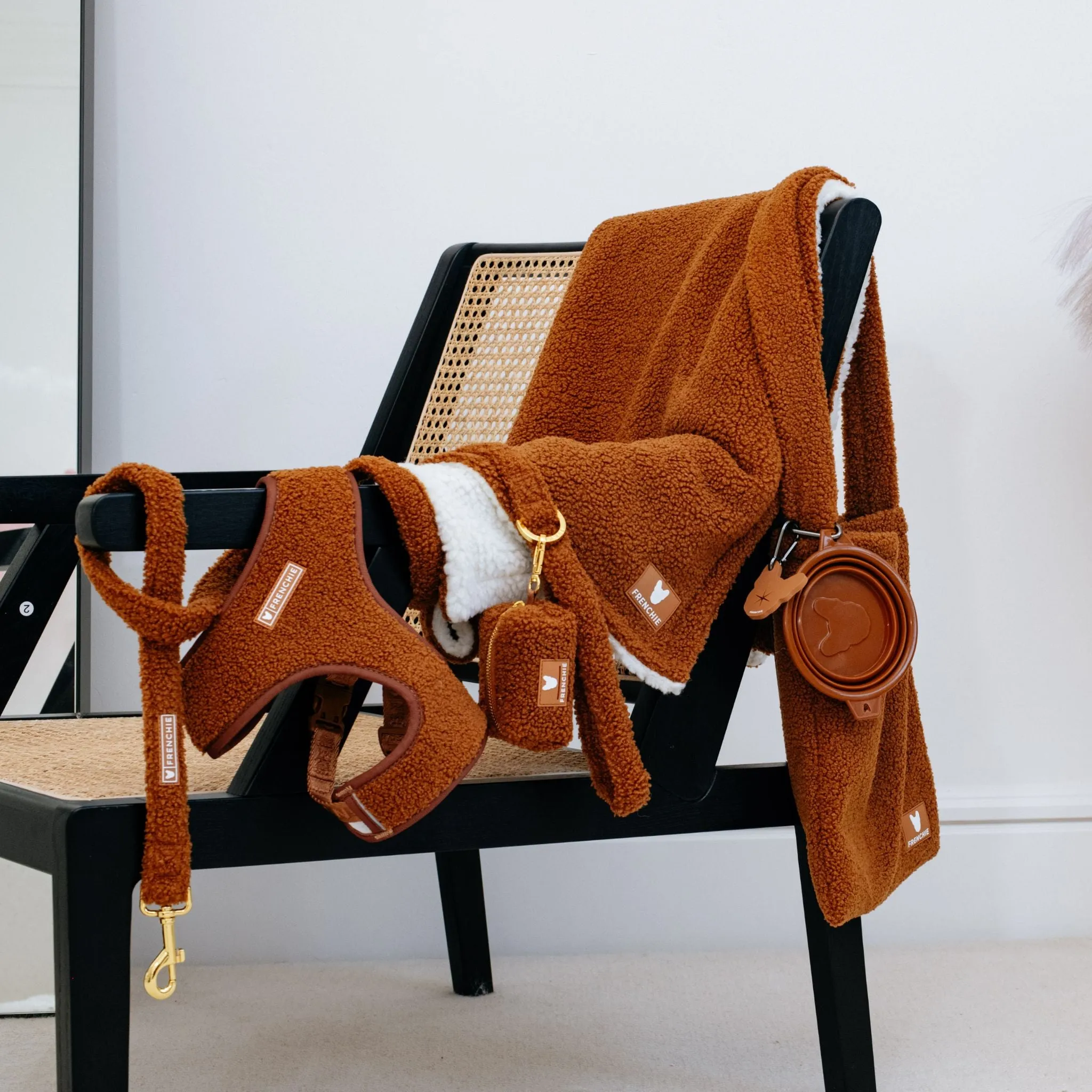 Frenchie Comfort Leash - Teddy Brown