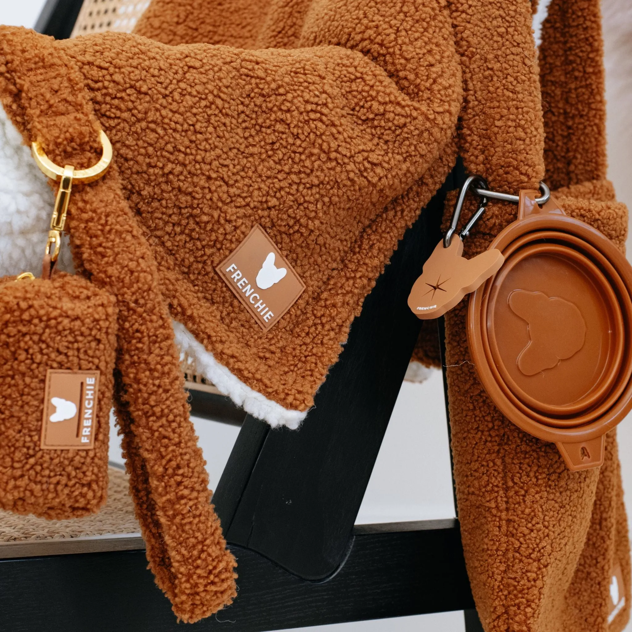 Frenchie Comfort Leash - Teddy Brown