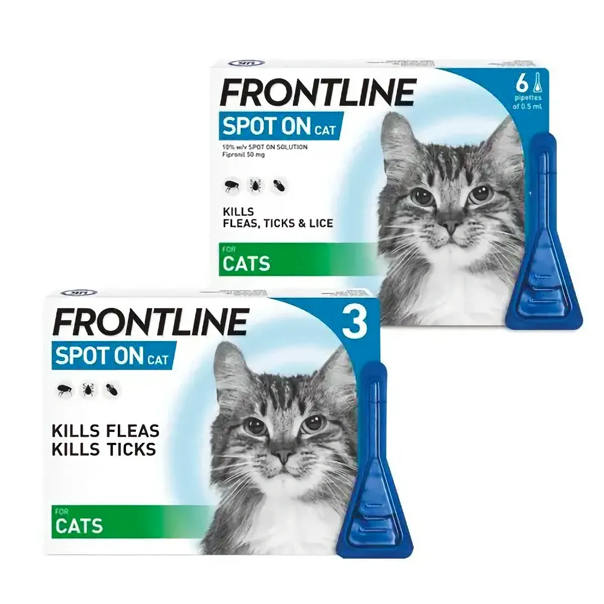 Frontline Spot-On for Cats - 3 or 6 Pipettes