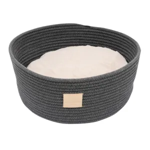 Fuzzyard Life Rope Basket Cat Bed Slate Grey