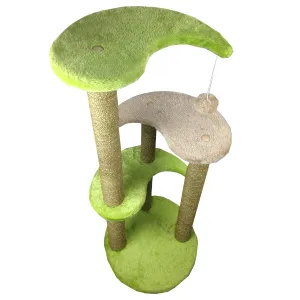 Haobay Green Drops Skydeck Cat Post