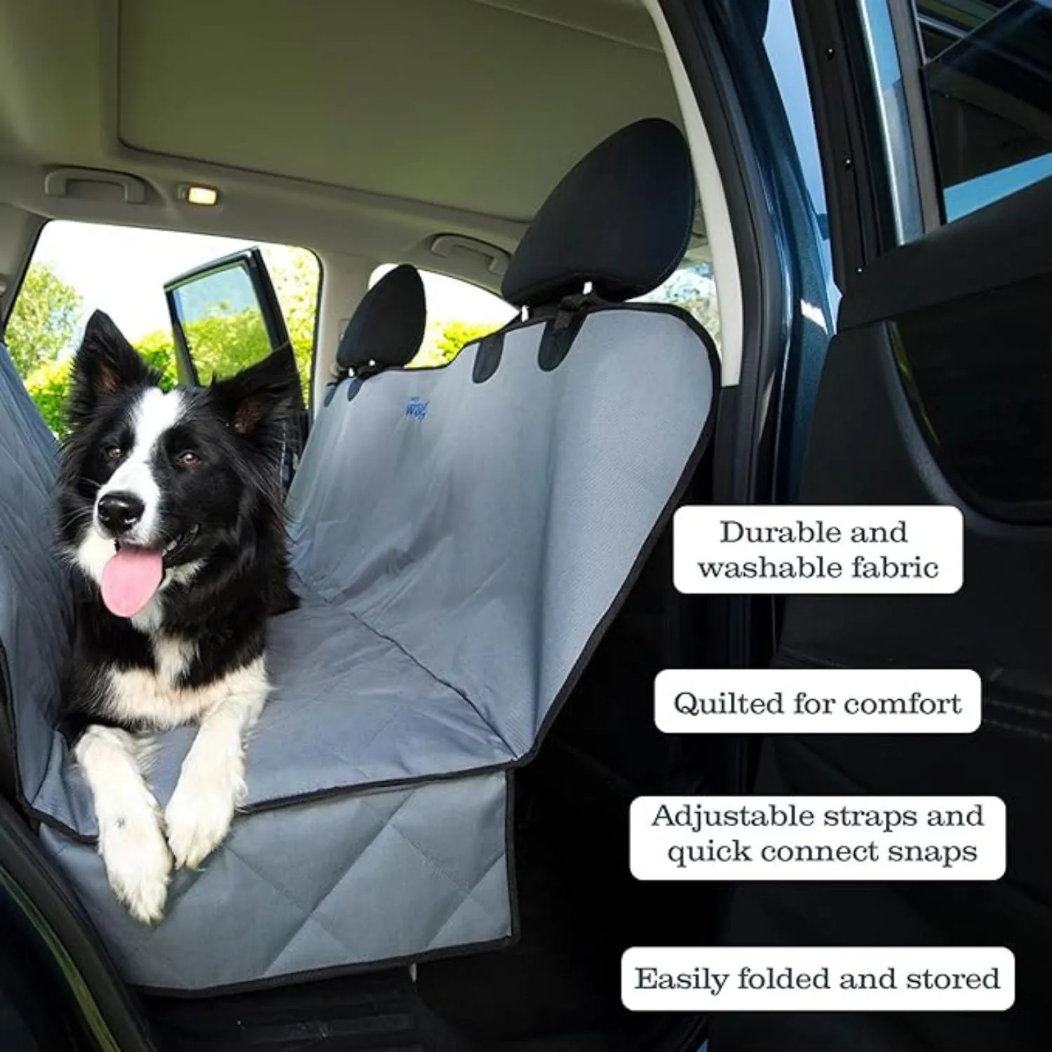 Henry Wag Pet Car Hammock Back Seat Cover For Dogs