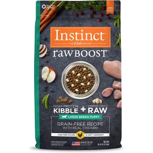 Instinct Raw Boost Grain-Free Recipe with Real Chicken for Large Breed Puppies 20lb