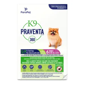 K9 Praventa 360 Flea & Tick Treatment 6 DOSES