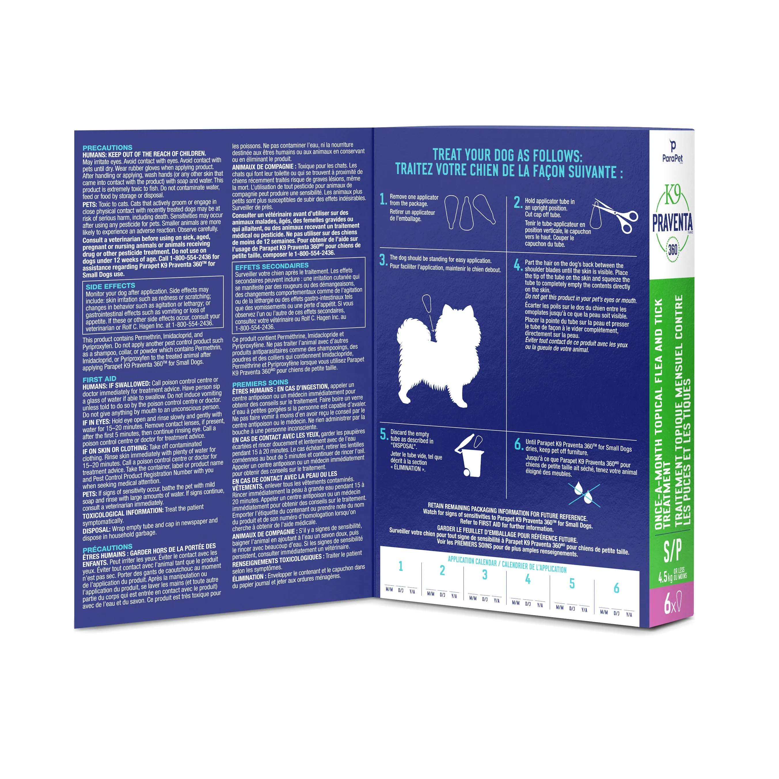 K9 Praventa 360 Flea & Tick Treatment 6 DOSES