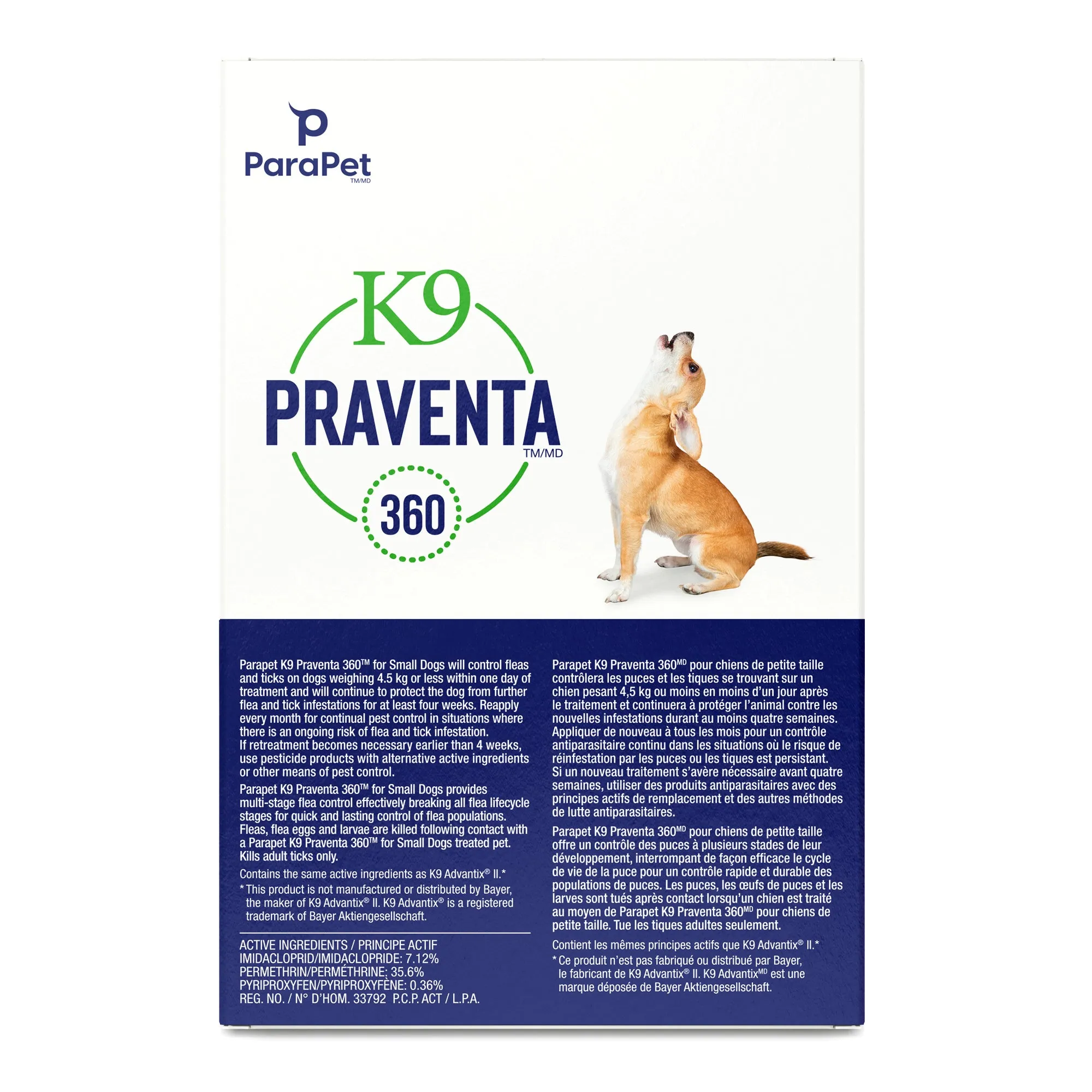 K9 Praventa 360 Flea & Tick Treatment 6 DOSES