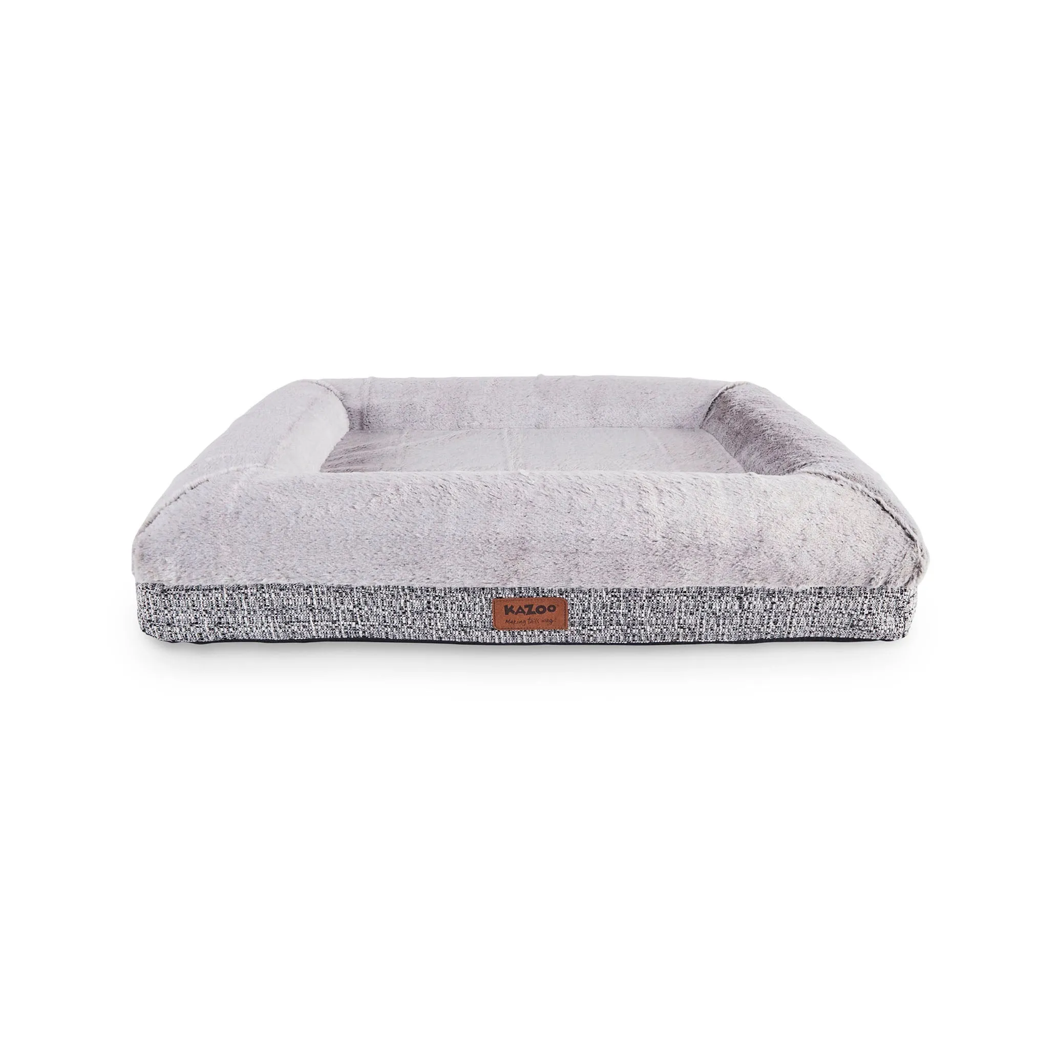 Kazoo Wombat Medium Plush Grey Dog Bed^^^