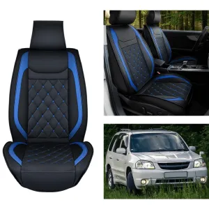 Kia Civic Corolla Hyundai Honda Camry CRV RAV4 Fusion Front Seat Covers Black-Blue