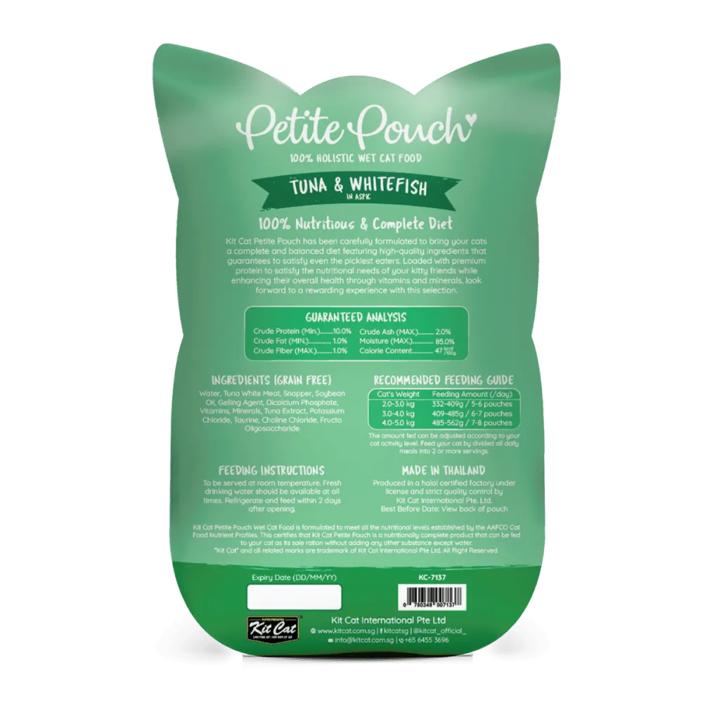 Kit Cat Tuna and Salmon Fish and Tuna and White Fish Cat Wet Food Combo