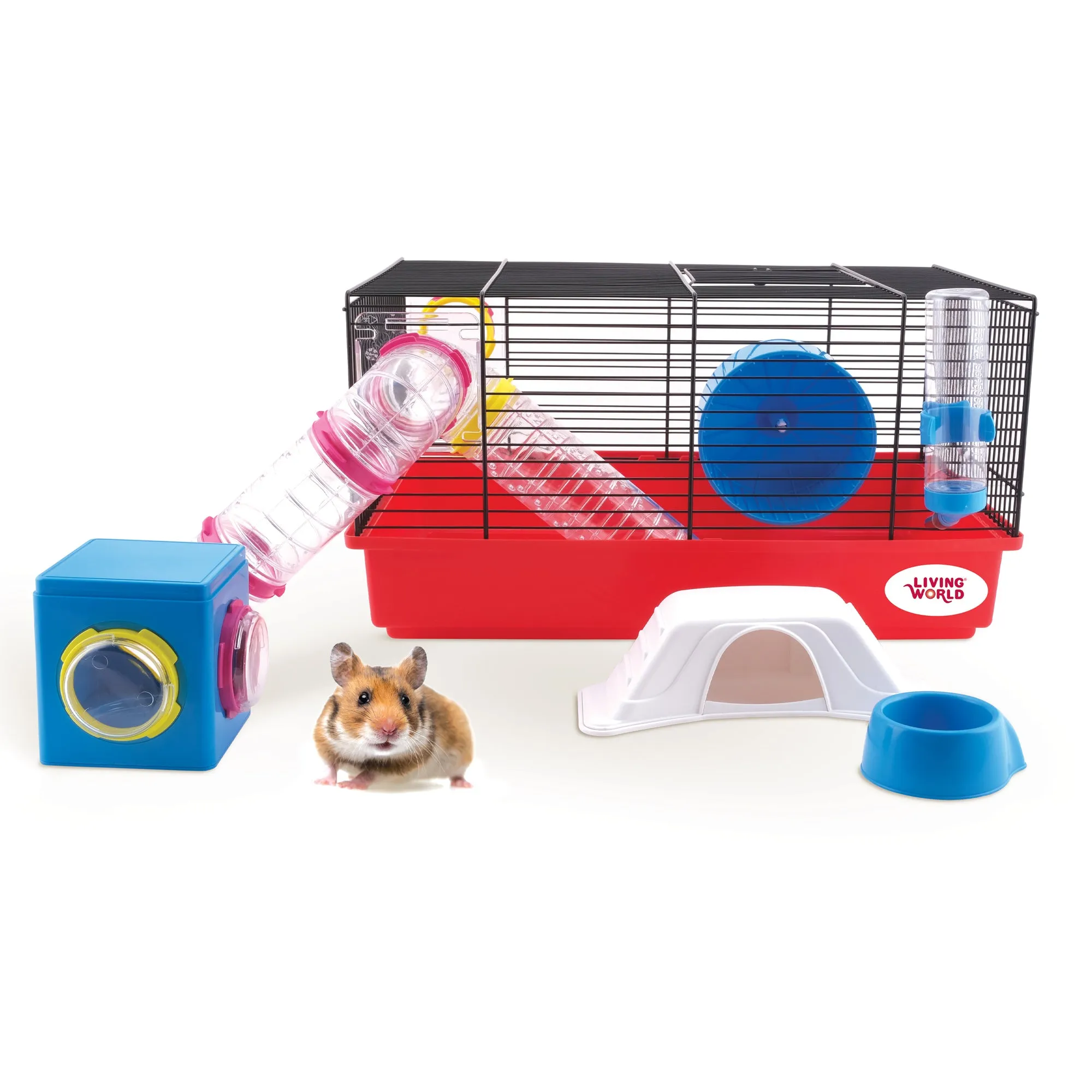 Living World Chalet Hamster Cage - 46 x 29 x 25 cm (18 x 11.5 x 10 in)