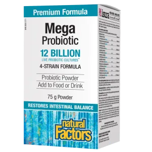 Mega Probiotic  12 Billion Live Probiotic Cultures Powder
