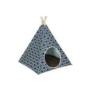 Moroccan Navy Blue Pet Teepee