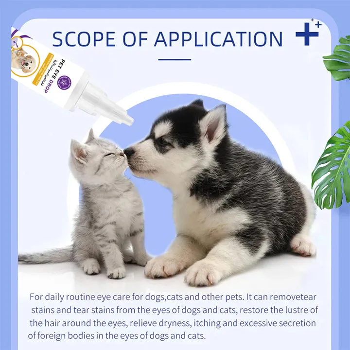 Natural Eye Drops for Dogs & Cats - Allergy & Tear Stain Care