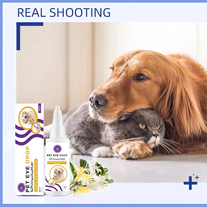 Natural Eye Drops for Dogs & Cats - Allergy & Tear Stain Care