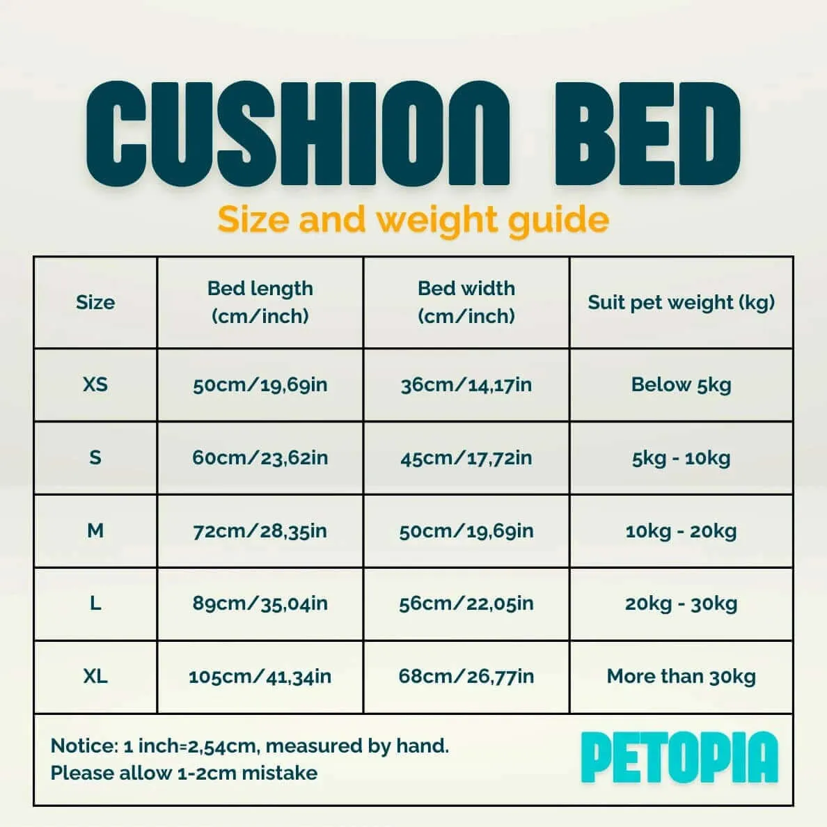 Pet Cushion Sofa Bed - multiple colors