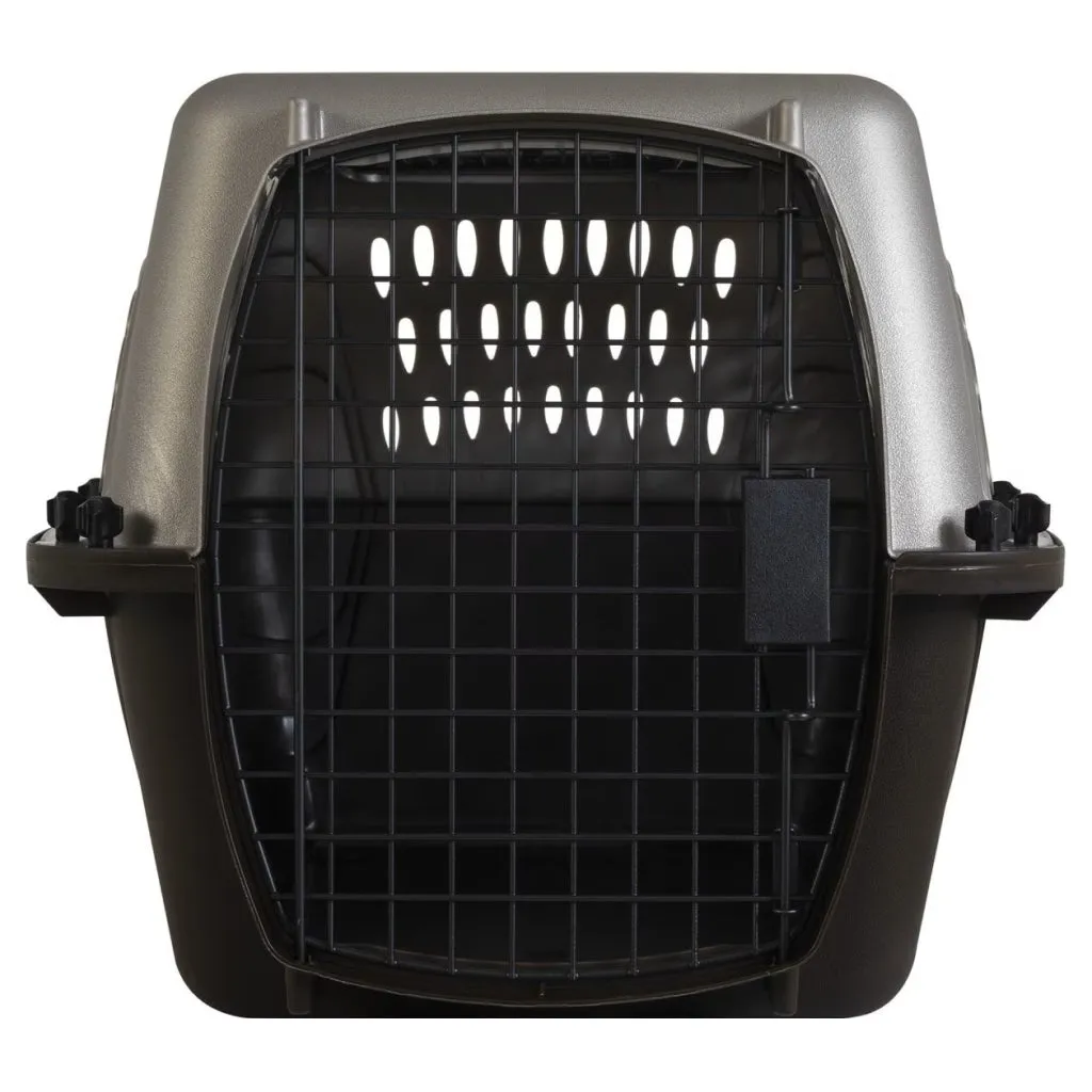Petmate 2 Door Top Load Pet Kennel, Tan & Brown (24 inches)