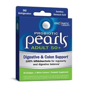Probiotic Pearls Adult 50  Digestive & Colon Support, 30 Once Daily Softgels